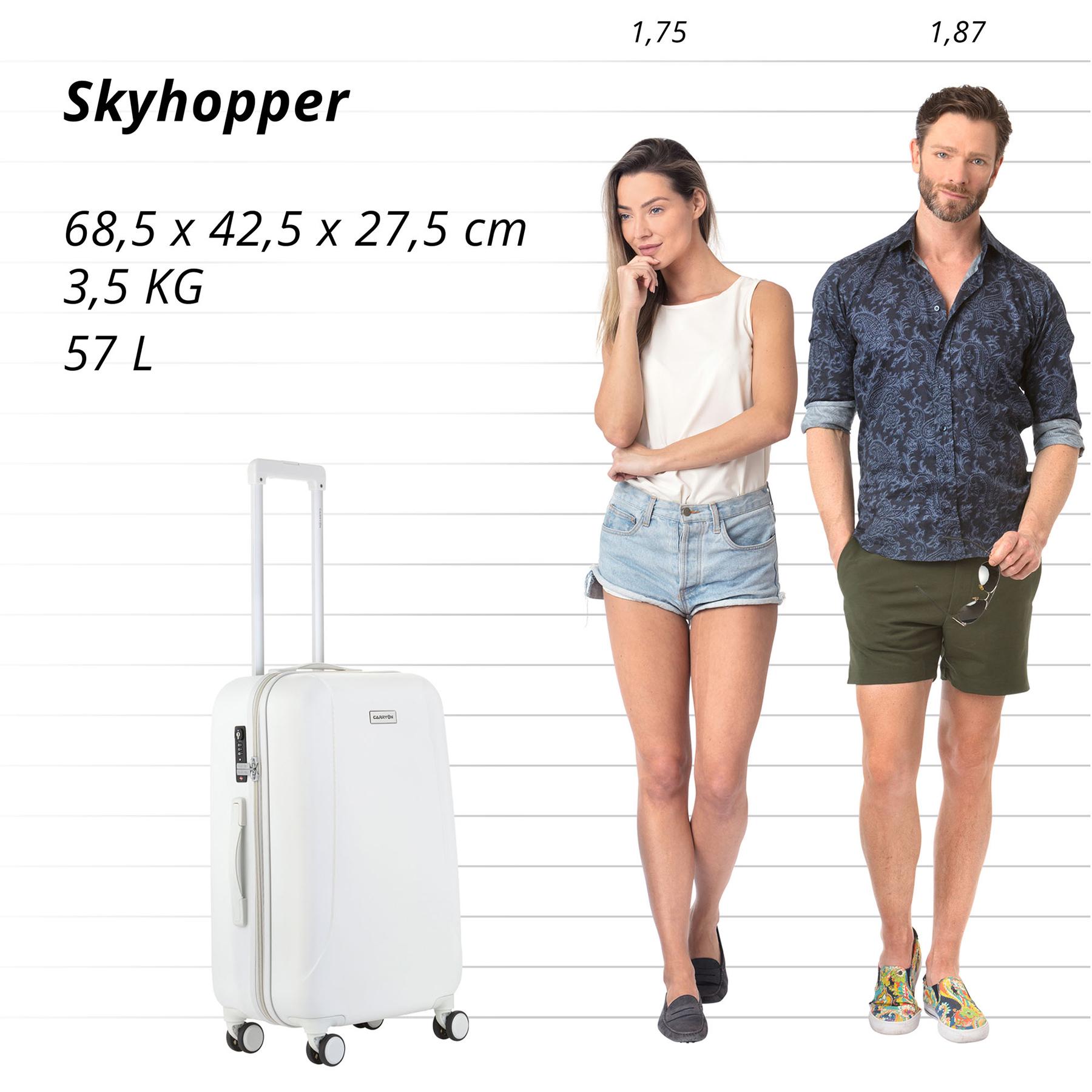 Чемодан CarryOn Skyhopper M White (502423) - фото 6