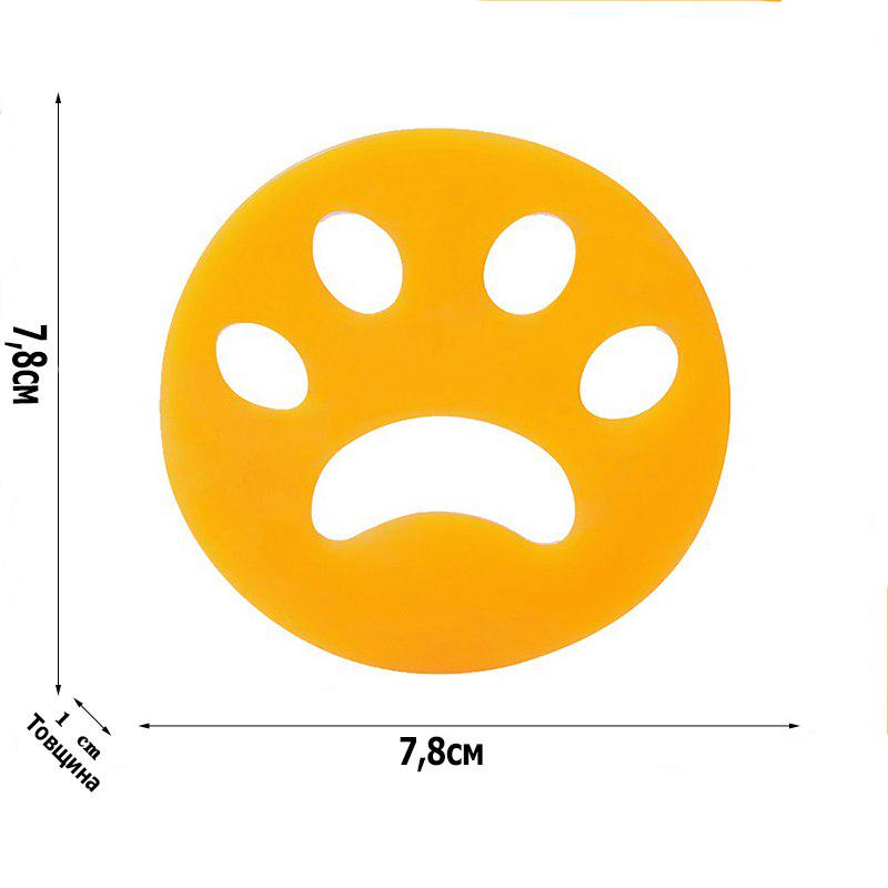 Лапка силиконовая для удаления шерсти из одежды при стирке 10 мм Зеленый (29118) - фото 3