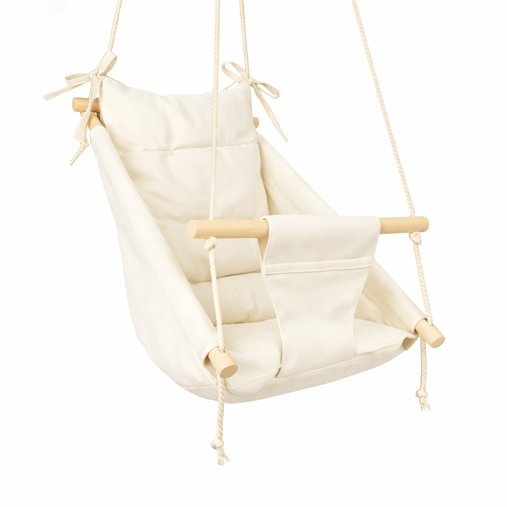 Дитяча гойдалка підвісна Колиханка водовідштовхувальна Молочний (gs-9131)