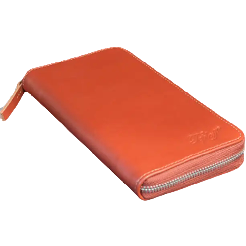 Клатч-кошелек Teploff из натуральной кожи Коньячный (000144)