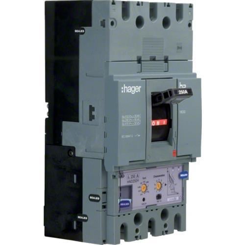 Автоматический выключатель силовой Hager 250А 50kA 3 полюса HND250H h630 (13882)
