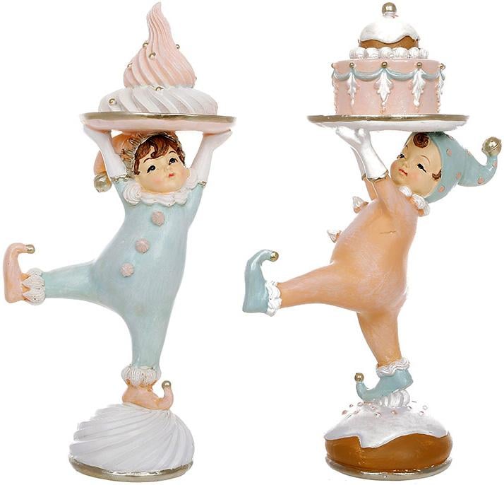 Статуетки декоративні 2 шт. Діти-Арлекін 22 см