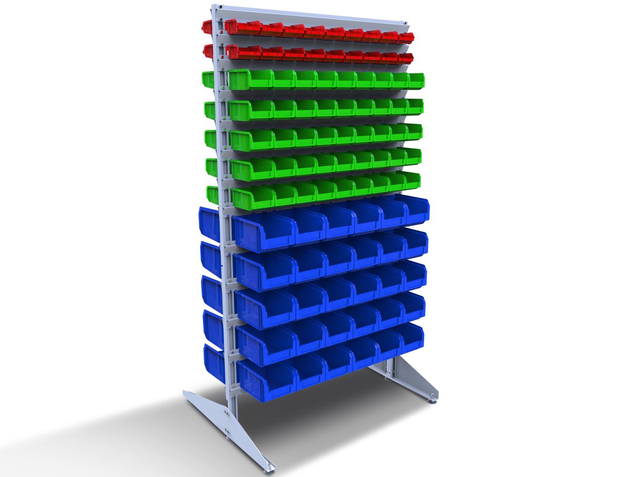 Стелаж для метизів двосторонній DS-18/6 700x1800x1000 мм (120027)