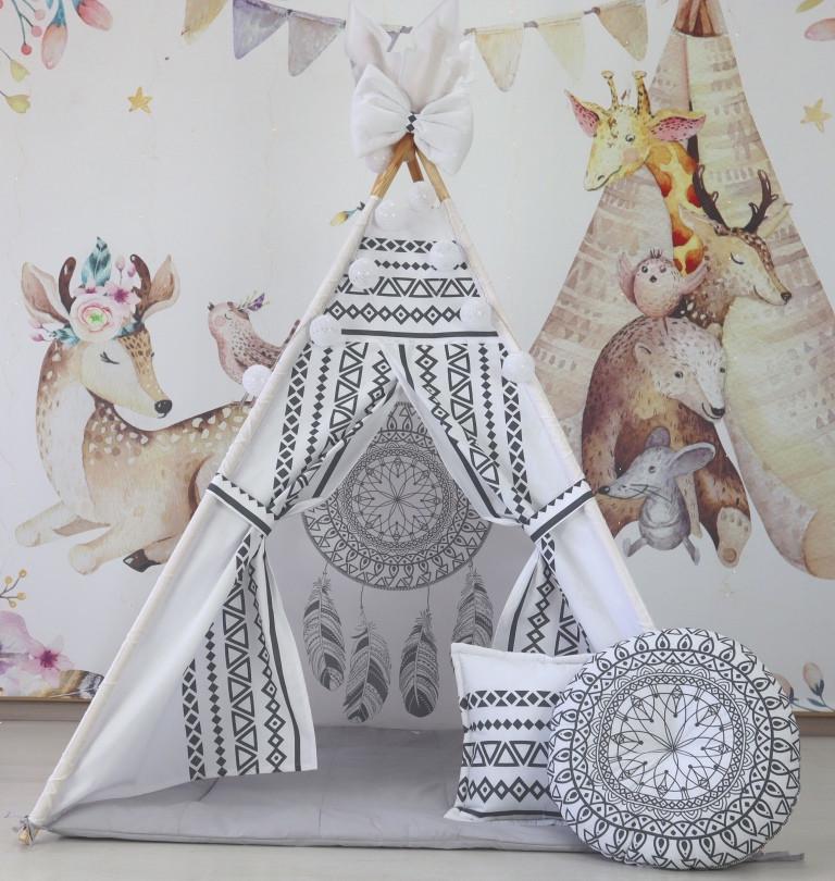Вігвам для дітей Альбатрос із матрацом і подушками