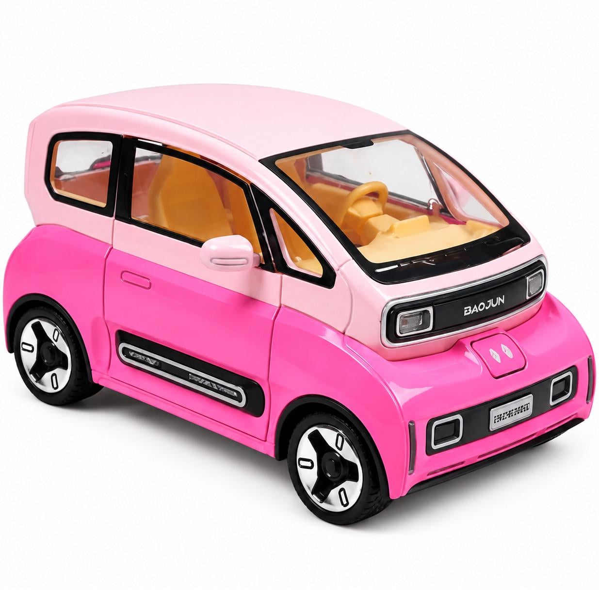 Игрушечная машинка-модель Baojun KiWi EV 1:24 металлопластиковая инерционная со светом/звуком и открывающимися дверцами (38444901)