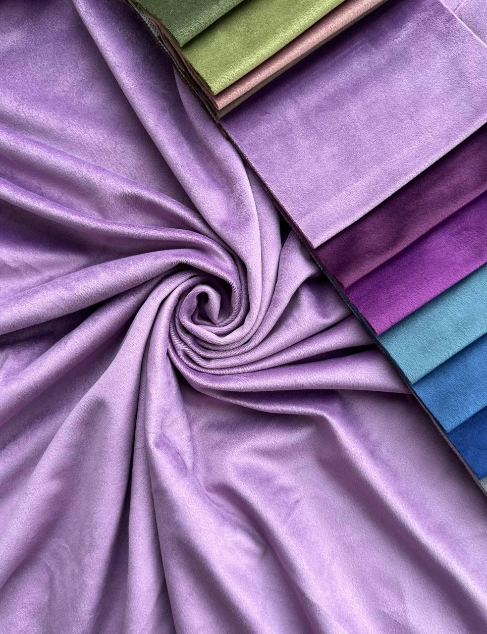 Штора велюрова на тасьмі 6 см 150х250 см Темно-лавандовий (К0130-24-1-Т43) - фото 4 Штора велюрова на тасьмі 6 см 150х250 см Темно-лавандовий (К0130-24-1-Т43) - фото 4