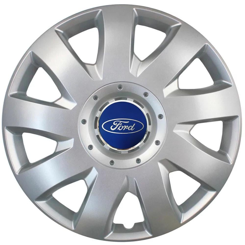 Колпаки SJS 426 с логотипом Ford R16 4 шт. Серебристый (2654555190)