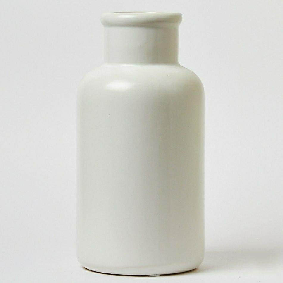 Ваза керамическая Decors Цилиндр D17-25 L Белый (DR001034)