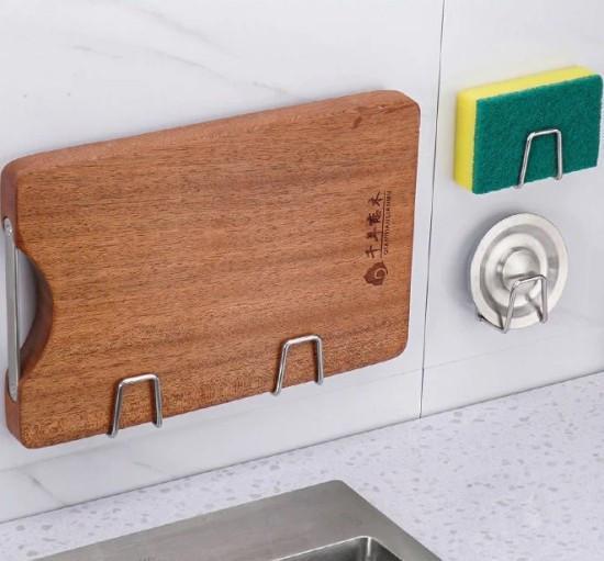 Держатель подставка для кухонных губок и кухонных принадлежностей из нержавеющей стали - фото 8 Держатель подставка для кухонных губок и кухонных принадлежностей из нержавеющей стали - фото 8