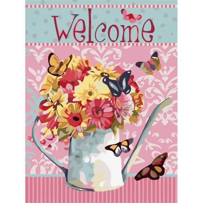 Картина по номерам Добро пожаловать 30х40 см (KHO2068)