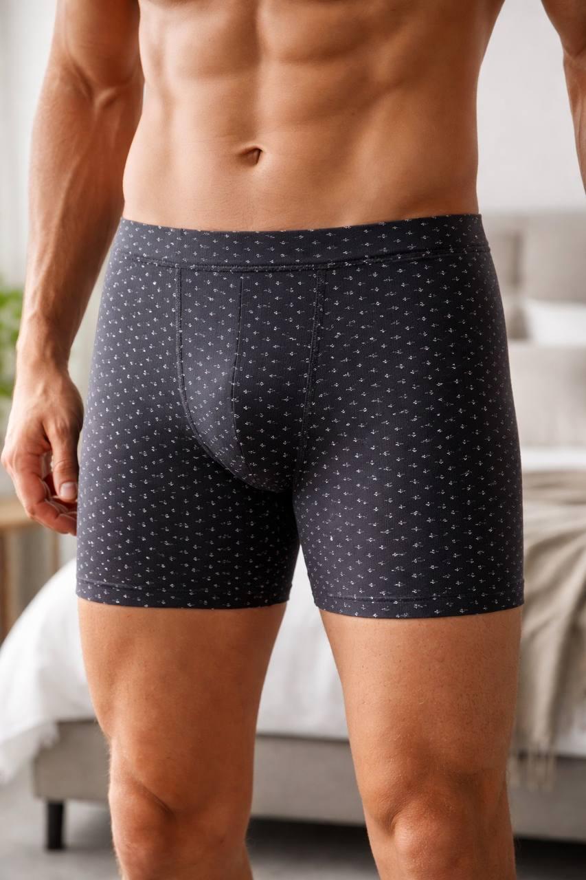 Трусы-боксеры мужские BAYKAR М р. 44-46 Темно-серый (1444-23)