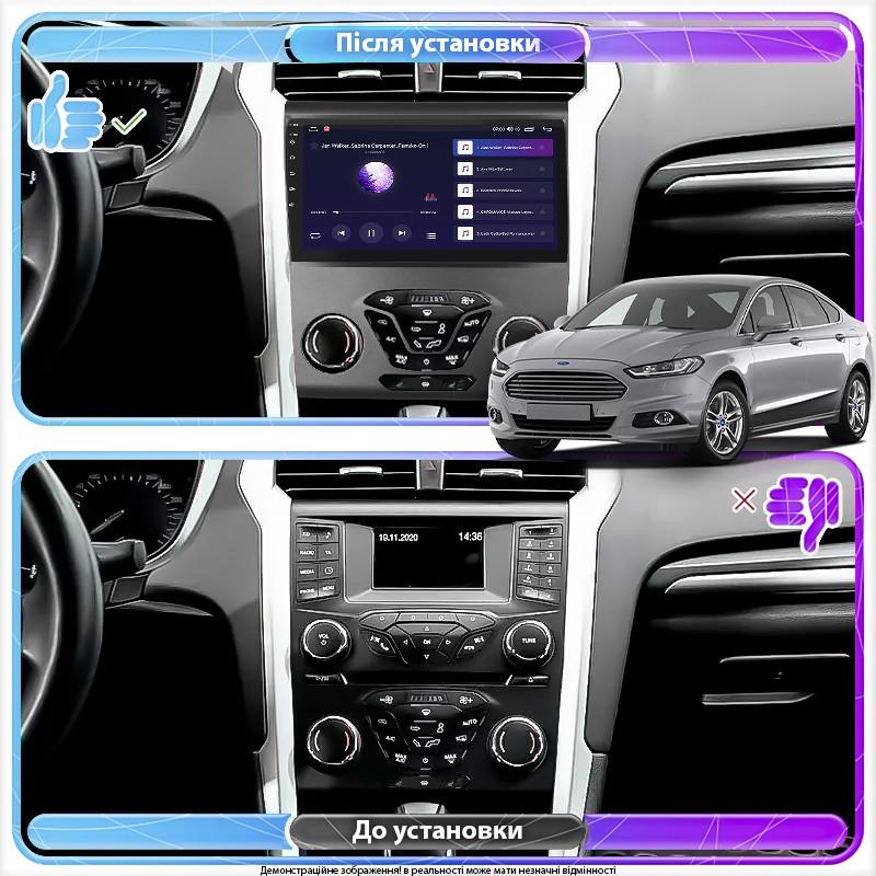 Автомагнитола штатная Lesko 4G/Wi-Fi/GPS для Ford Mondeo V 2014-2019 6/128Gb 9" (1680060765) - фото 2