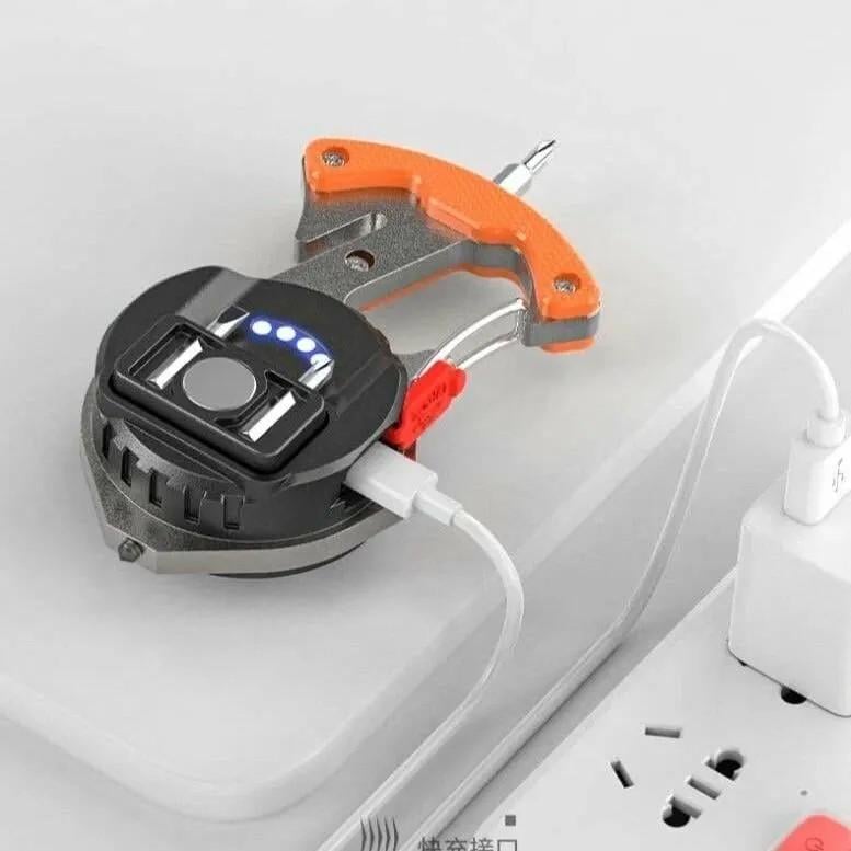 Ліхтарик акумуляторний LED з Type-C 7 режимів з прикурювачем/ карабіном/магнітом - фото 5 Ліхтарик акумуляторний LED з Type-C 7 режимів з прикурювачем/ карабіном/магнітом - фото 5