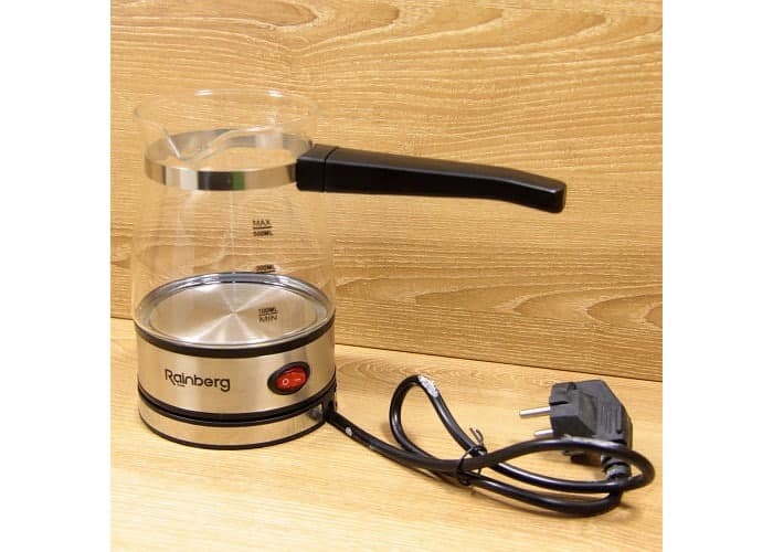 Турка скляна Rainberg RB-616 600 Вт 0,5 л