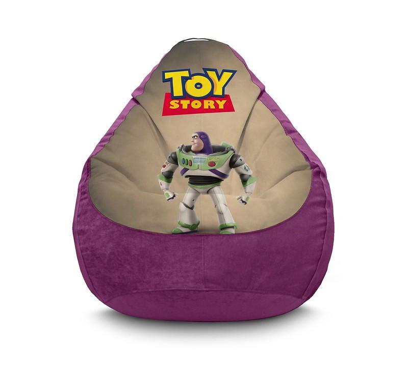 Кресло мешок iPuff Toy Story 4 Buzz Lightyear Флок XXXL 100х135 см Фиолетовый