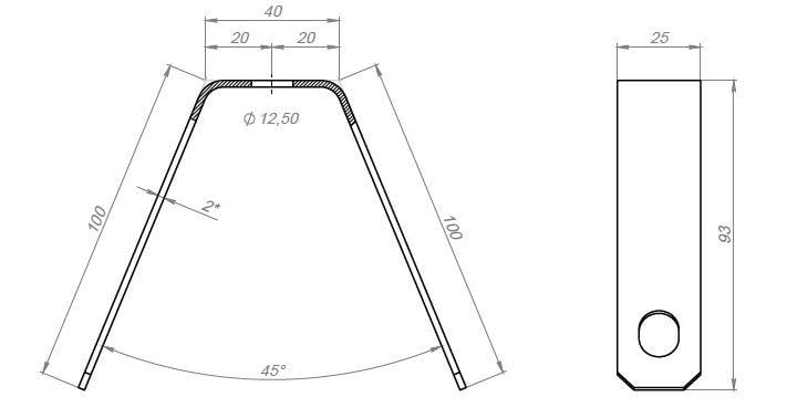 Підвіска трапецевидна Kripter для профнастилу М10 (V10KR) - фото 3