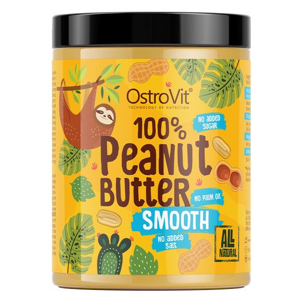 Арахісова паста OstroVit Peanut Butter 100% Smooth 1 кг