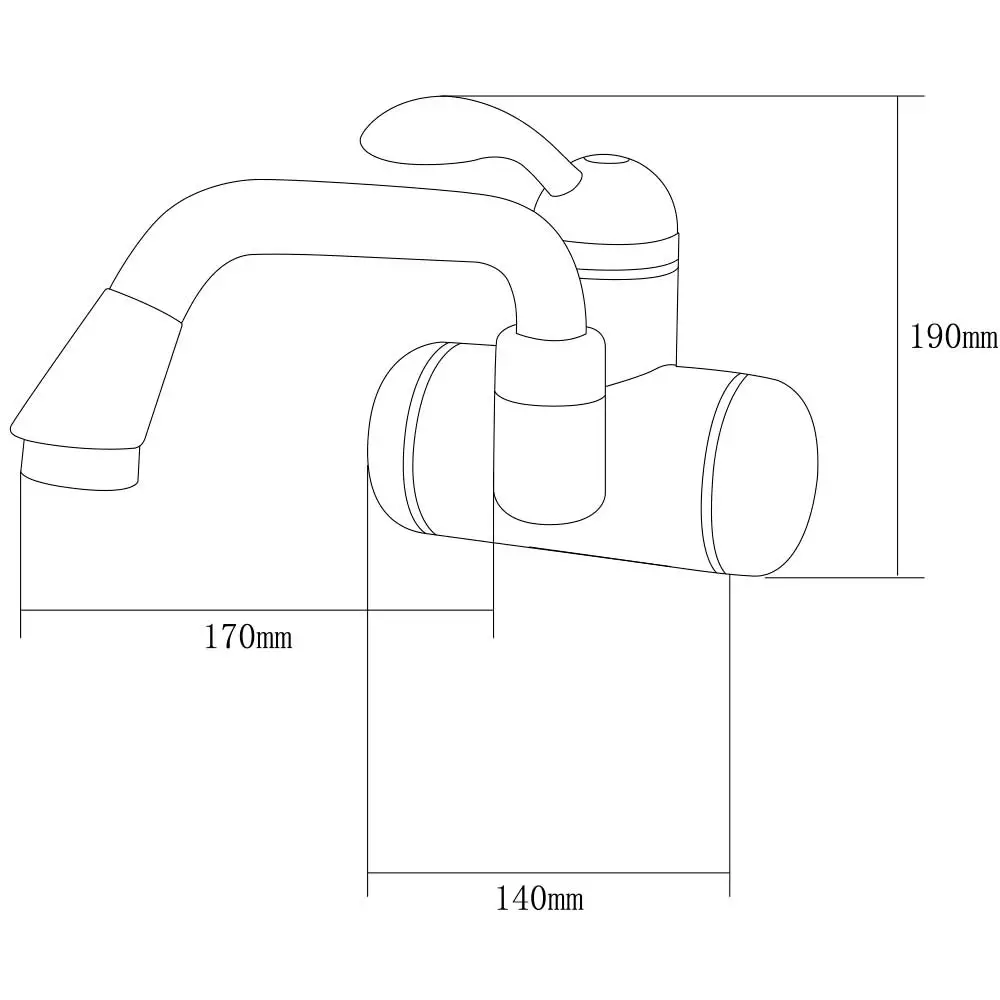 Кран водонагревательный для раковины Aquatica LZ-6A211W настенный - фото 2