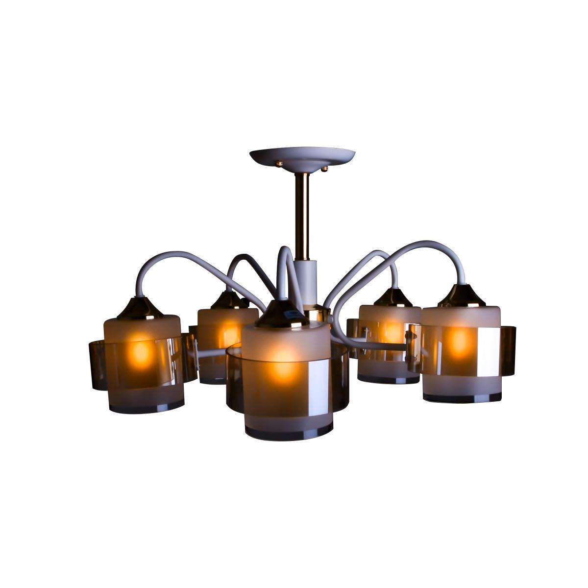 Люстра LK-729S/5 E27 WH+FG - фото 4