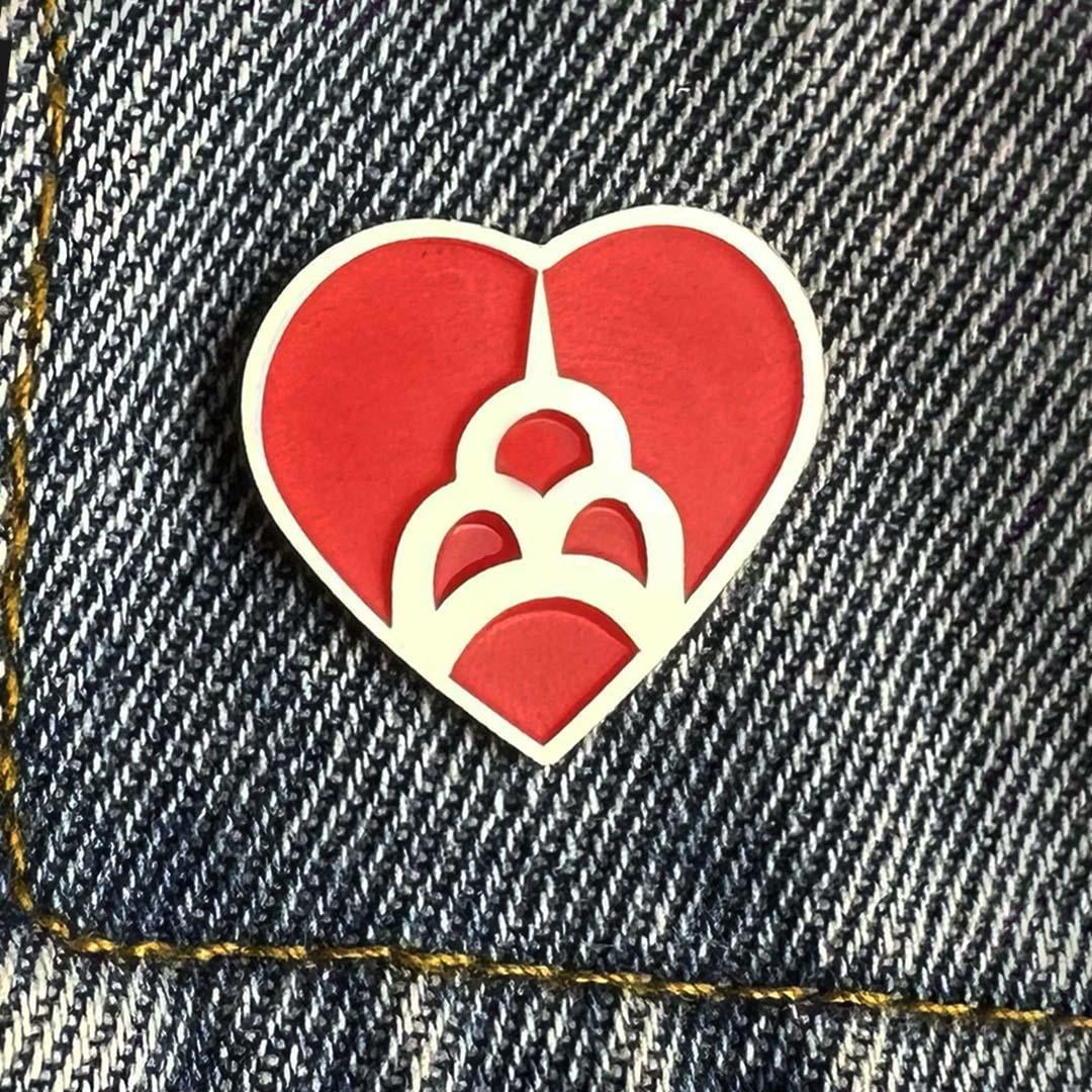 Значок-пін Харків Серце (00000002738)
