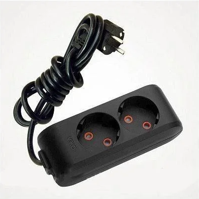 Удлинитель Viko Multi-Let без заземления 2 гнезда 3 м Черный (90132203)