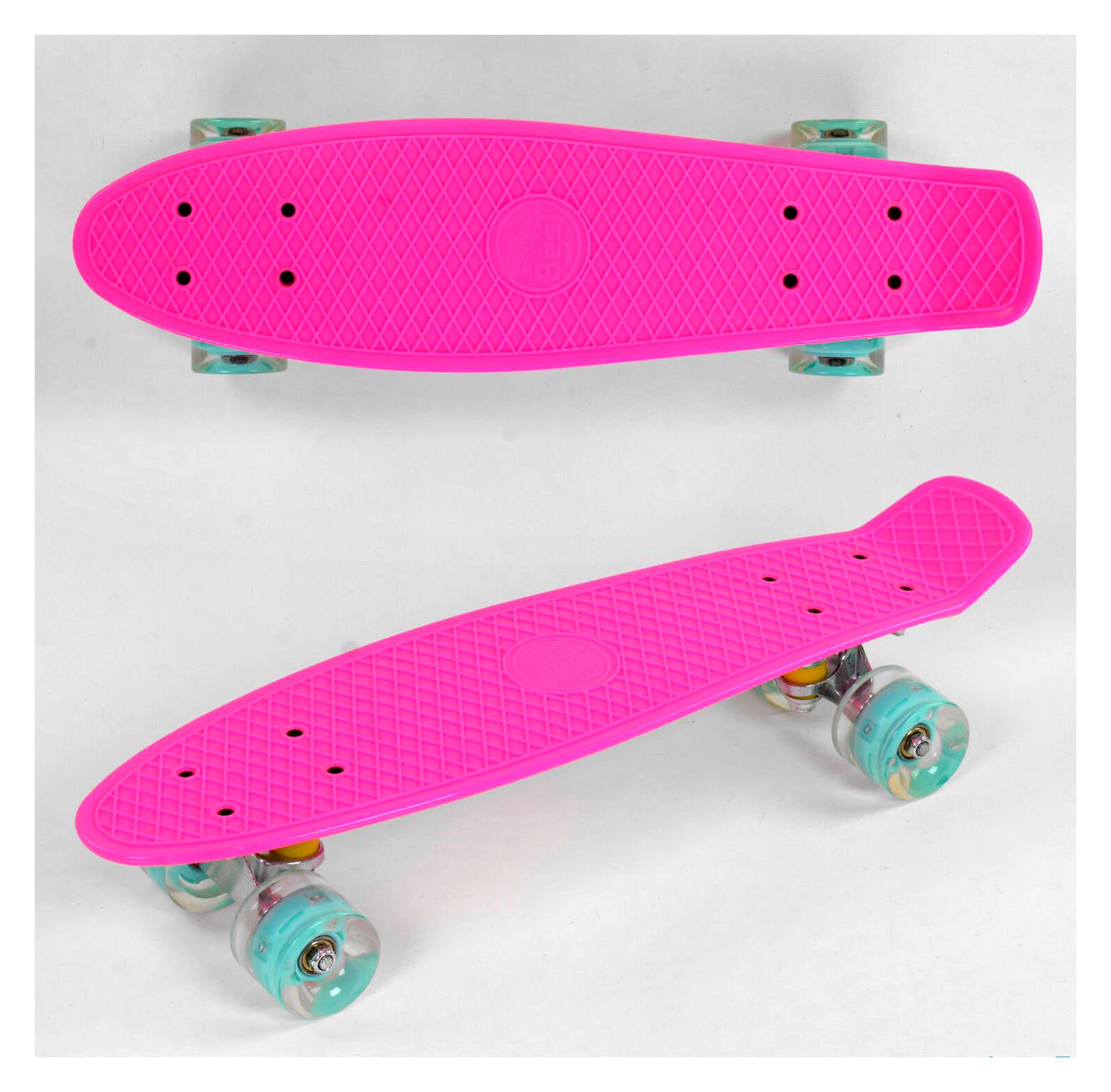 Пенниборд для детей Board Best с подсветкой 55 см Розовый (85418) - фото 2 Пенниборд для детей Board Best с подсветкой 55 см Розовый (85418) - фото 2