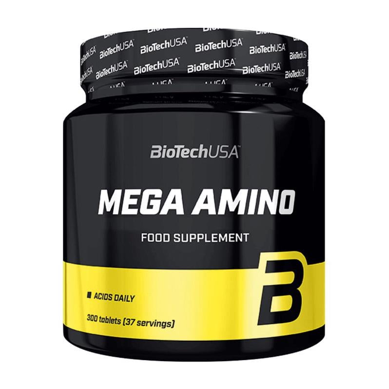 Комплекс аминокислот BioTech Mega Amino из BCAA и глутамина 300 табл.