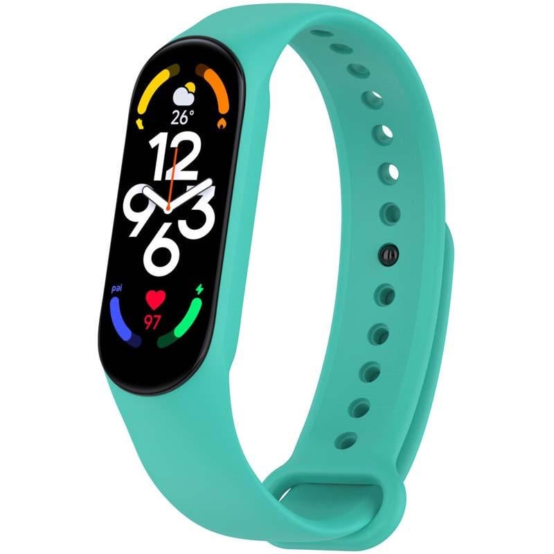 Ремінець силіконовий для Xiaomi Mi Band 7/6/5/4/3 Бірюзовий/Turquoise (00000077052_14)