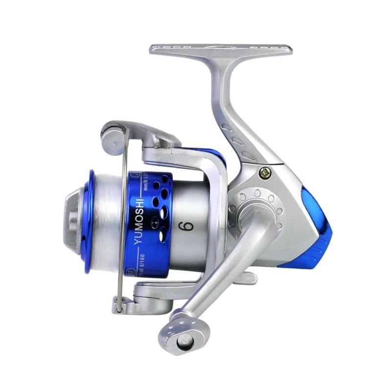 Катушка безынерционная yumoshi JL3000 с леской Silver-Blue Катушка безынерционная yumoshi JL3000 с леской Silver-Blue