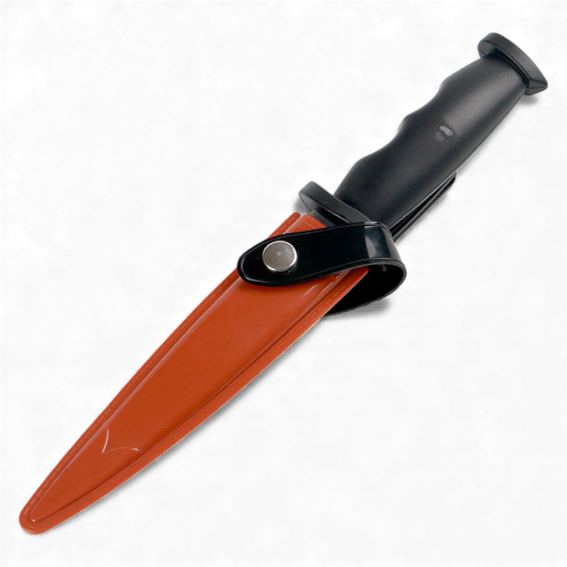 Кинджал для тренувань страйкболу Univerza макет гумовий з чохлом Чорний