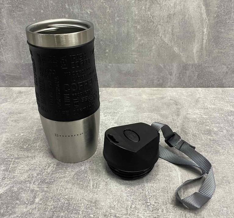 Термокухоль вакуумний Edenberg  із нержавіючої сталі 380 мл Чорний (EB-623) - фото 3