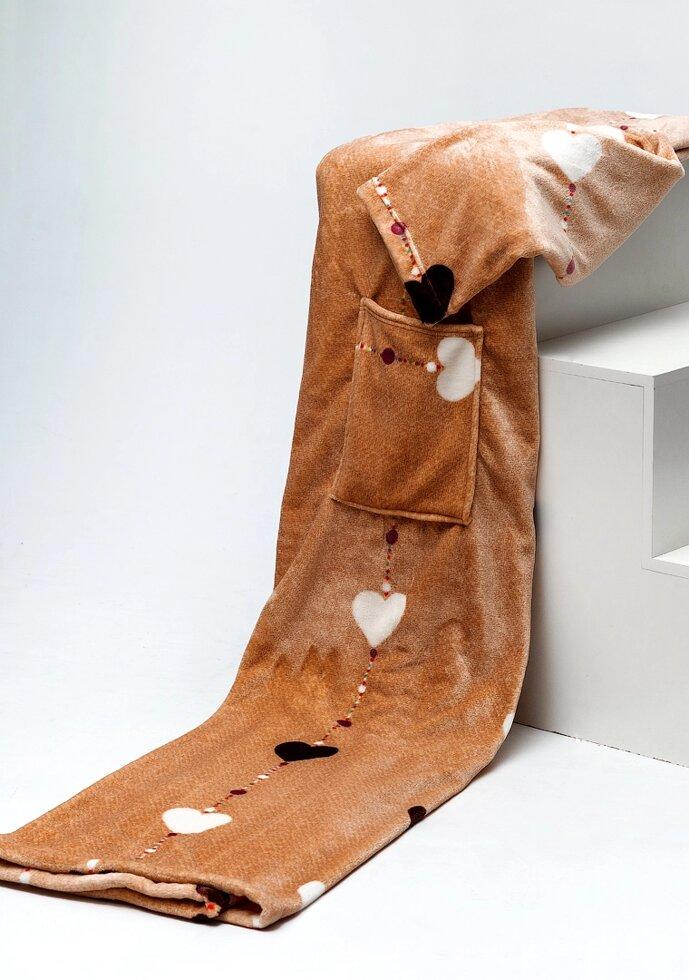 Плед с рукавами и рисунком 1939517843 200x160 см Бежевый (1939517843) - фото 5