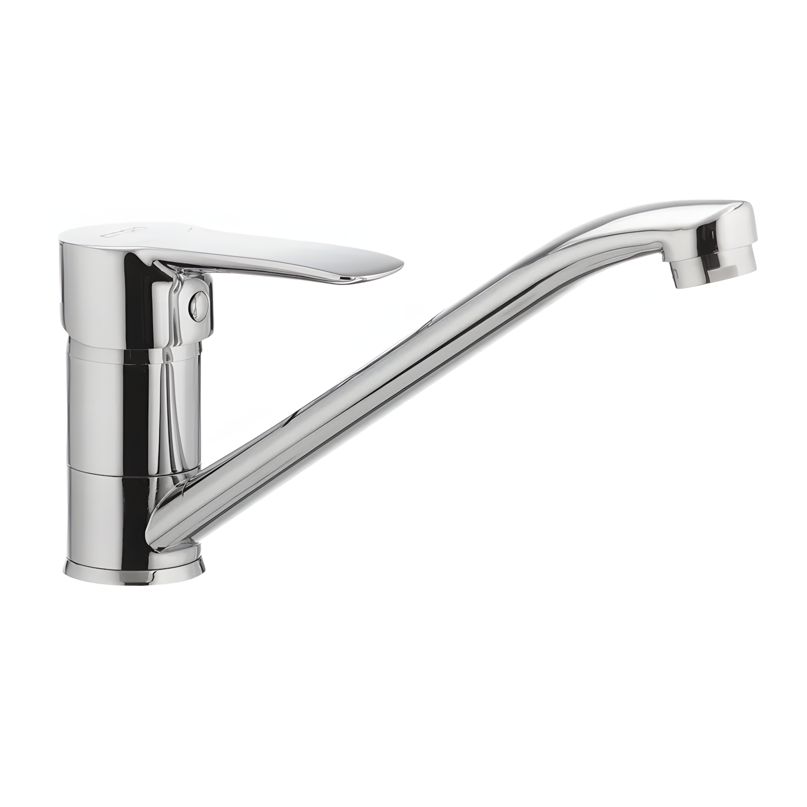 Кран для кухни с коротким изливом однорычажный Cron COLUMBIA-4 цинковый сплав Хром (b-CR0207)