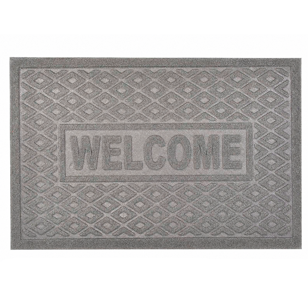 Коврик придверный Stenson N01576 Welcome 38x58 см Серый (35896629)