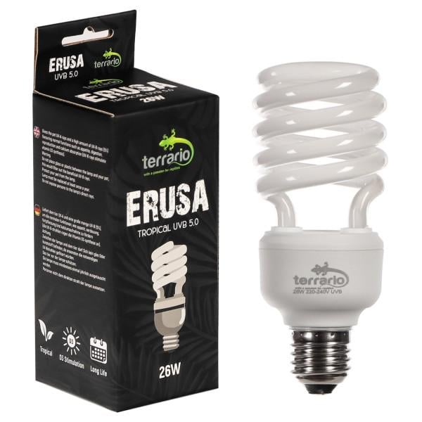 Лампа люминесцентная UVB Terrario Erusa Tropical 5.0 для рептилий 26W (TR-ERUSA-5.0-26W)