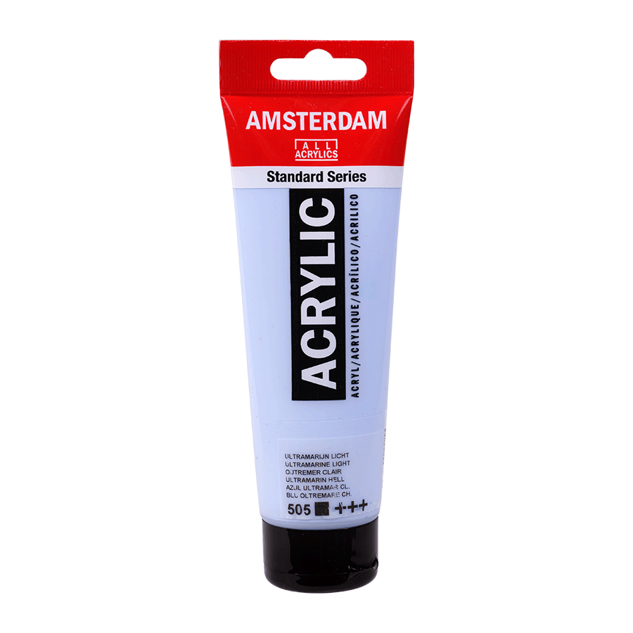 Акриловая краска Amsterdam Royal Talens 120 мл 505 Ультрамарин светлый (Az1-8712079533359) Акриловая краска Amsterdam Royal Talens 120 мл 505 Ультрамарин светлый (Az1-8712079533359)