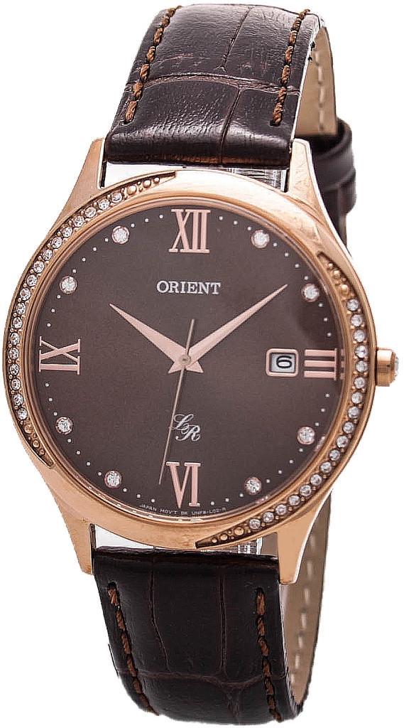 Наручний годинник жіночий Orient Lady Rose FUNF8001T з сталевим корпусом WR 30 м Коричневий (3141465261)