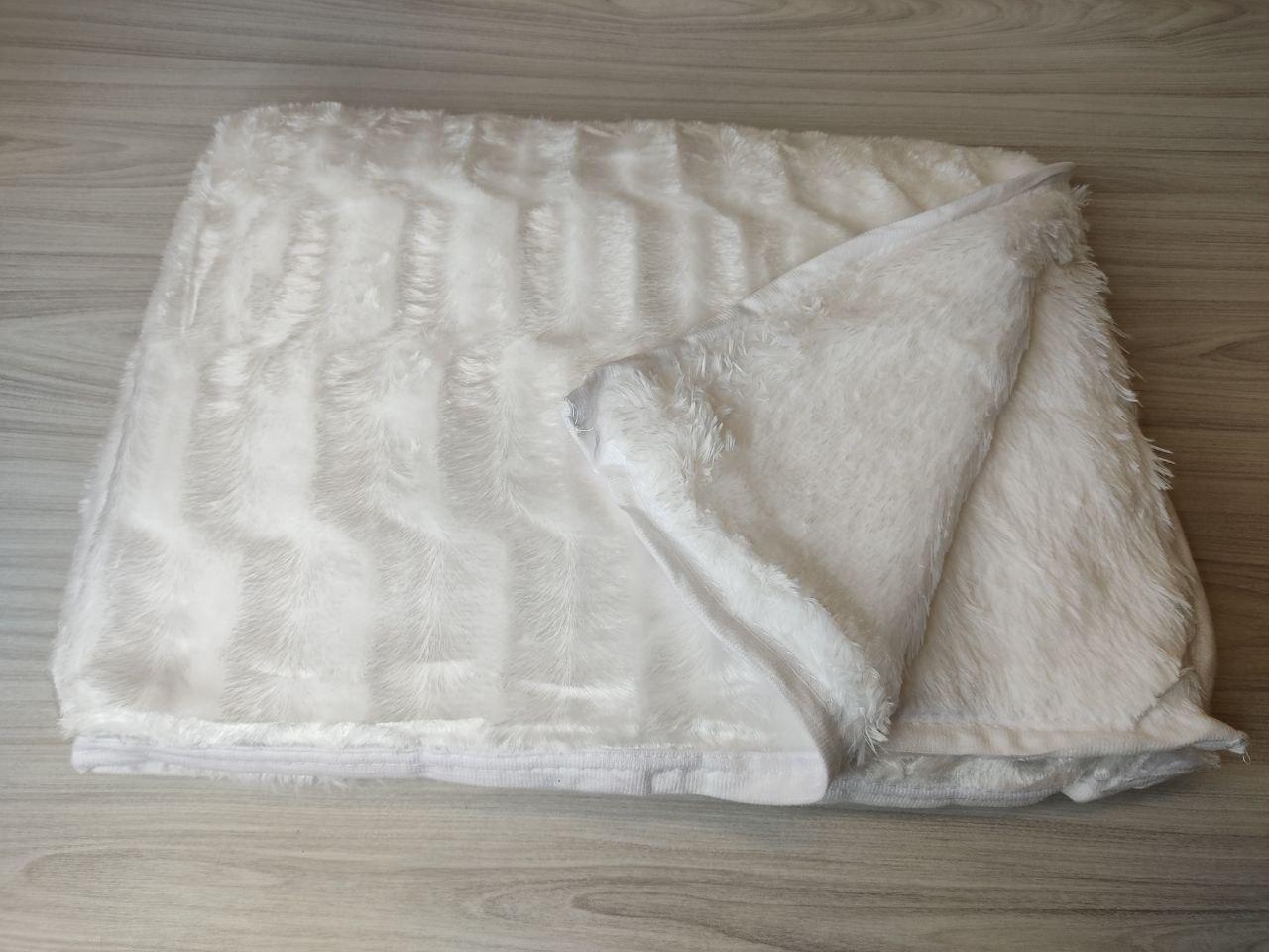 Плед на диван пухнастий евро 220х240 см Білий (П4К-am-norka-008-2) - фото 2 Плед на диван пухнастий евро 220х240 см Білий (П4К-am-norka-008-2) - фото 2