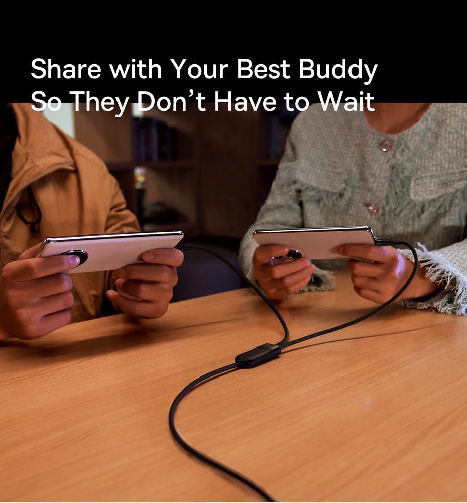 Кабель Baseus Fast Charging 2 Type-C 100W 2в1 1,5 м Black (25397381) - фото 8 Кабель Baseus Fast Charging 2 Type-C 100W 2в1 1,5 м Black (25397381) - фото 8