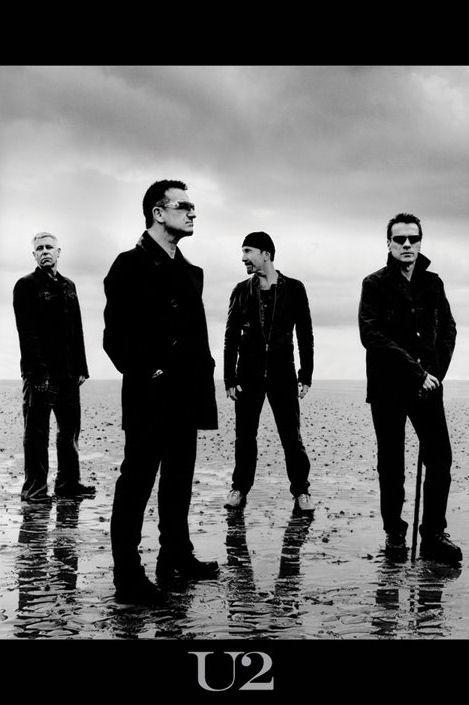 Постер плакат U2 Group 61x91,5 см