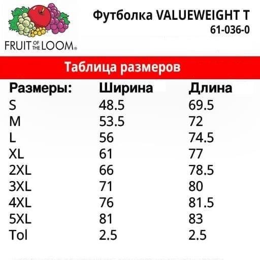 Футболка чоловіча Fruit of the Loom M Світлий-графітовий (61-036-0-G L-M) - фото 2 Футболка чоловіча Fruit of the Loom M Світлий-графітовий (61-036-0-G L-M) - фото 2