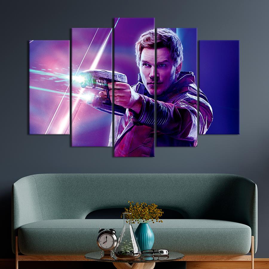 Настенний декор Супергерой Звёздный Лорд Мстители Финал 137x85 см (A26-5)