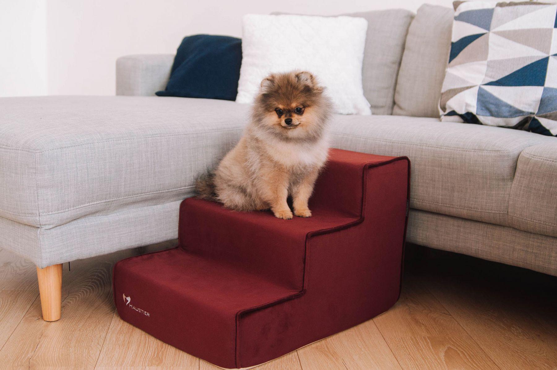 Сходинки для Собак Haustier Bordo 3х-pівневі 54х40х36см (R1-1-048) - фото 1 Сходинки для Собак Haustier Bordo 3х-pівневі 54х40х36см (R1-1-048) - фото 1