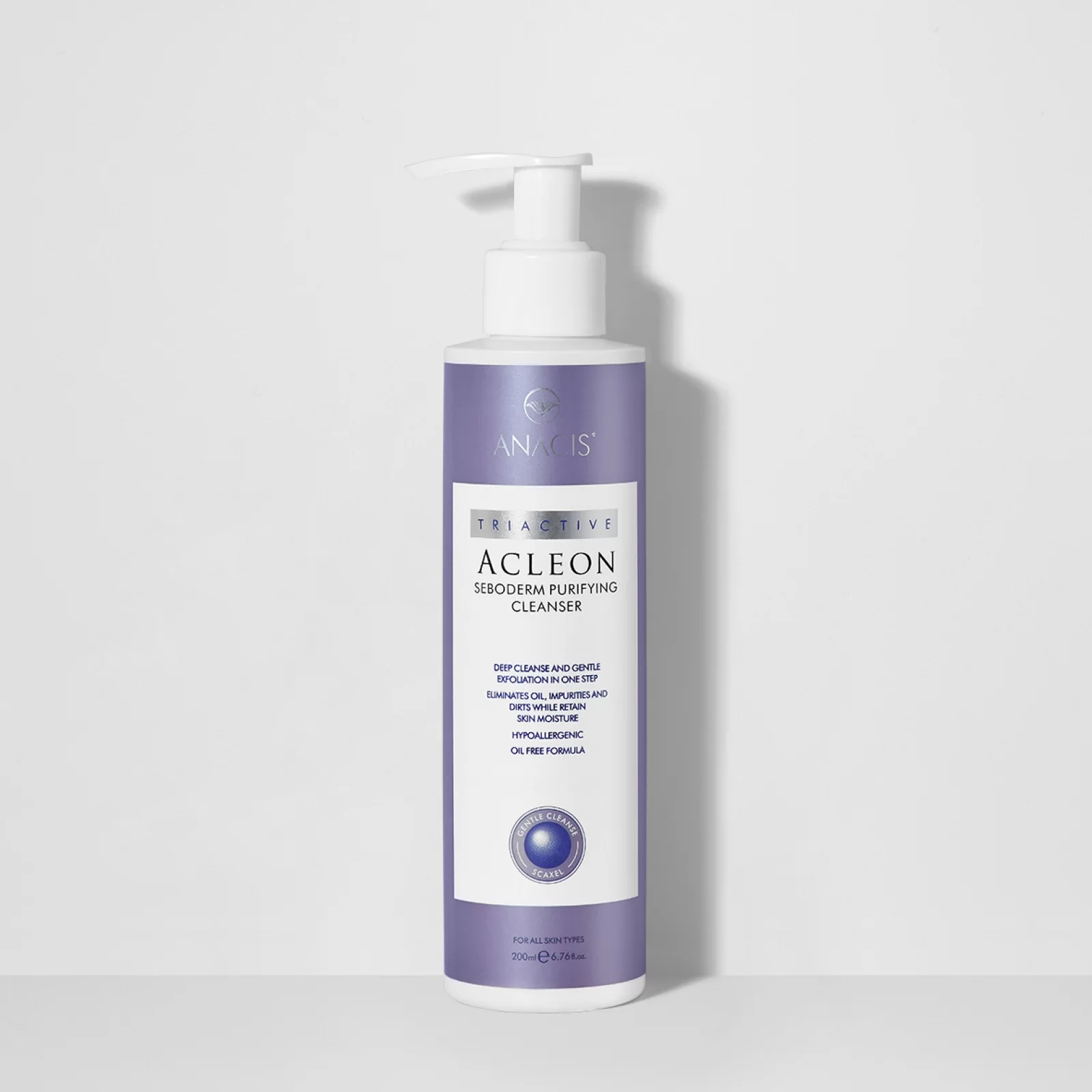 Гель для очищения кожи Acleon Seboderm Purifying Cleanser гипоаллергенный 200 мл (290103010)
