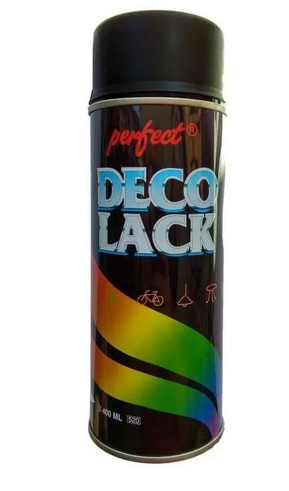 Краска аэрозольная Deco Lack Perfect для бамперов 400 мл Черный матовый (11701)