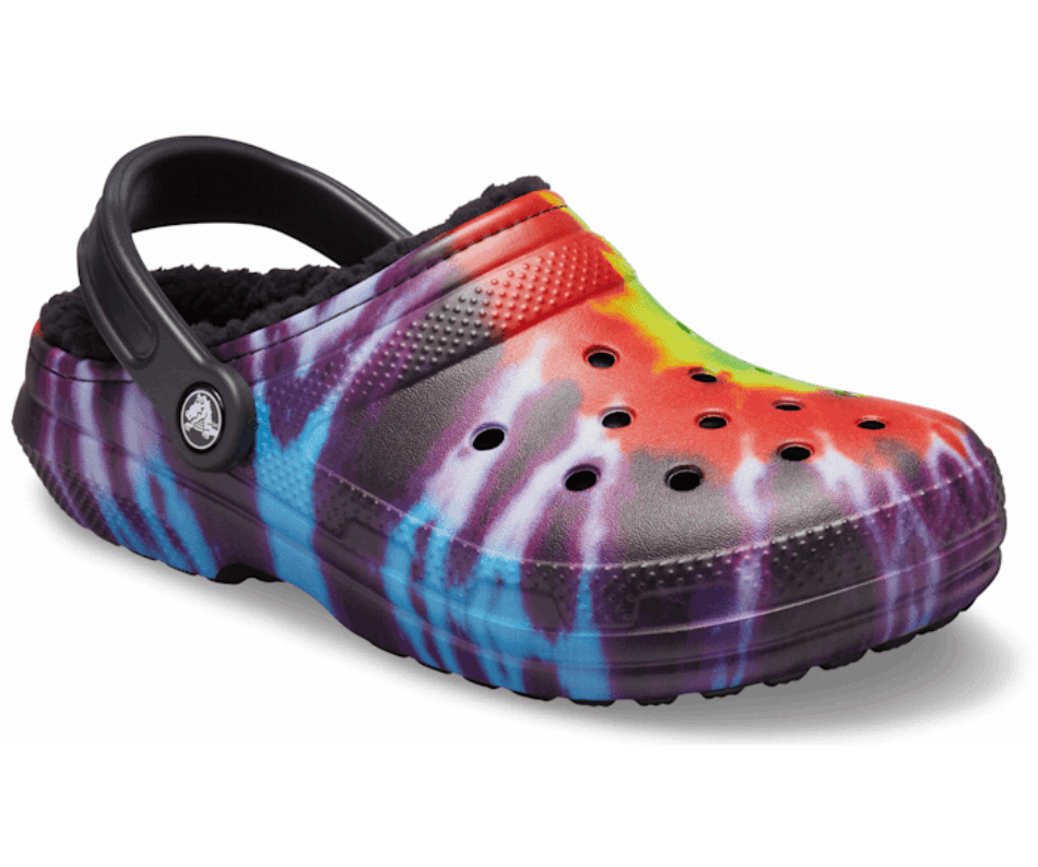 Сабо теплі Crocs Classic Lined Tie Dye M11 р. 44 28,5 см Чорний (206341)