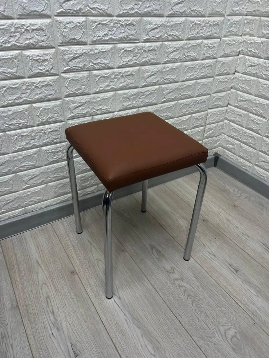 Табурет кухонний Tutty 30х30х45 см Коричневий/Хром (28374103)