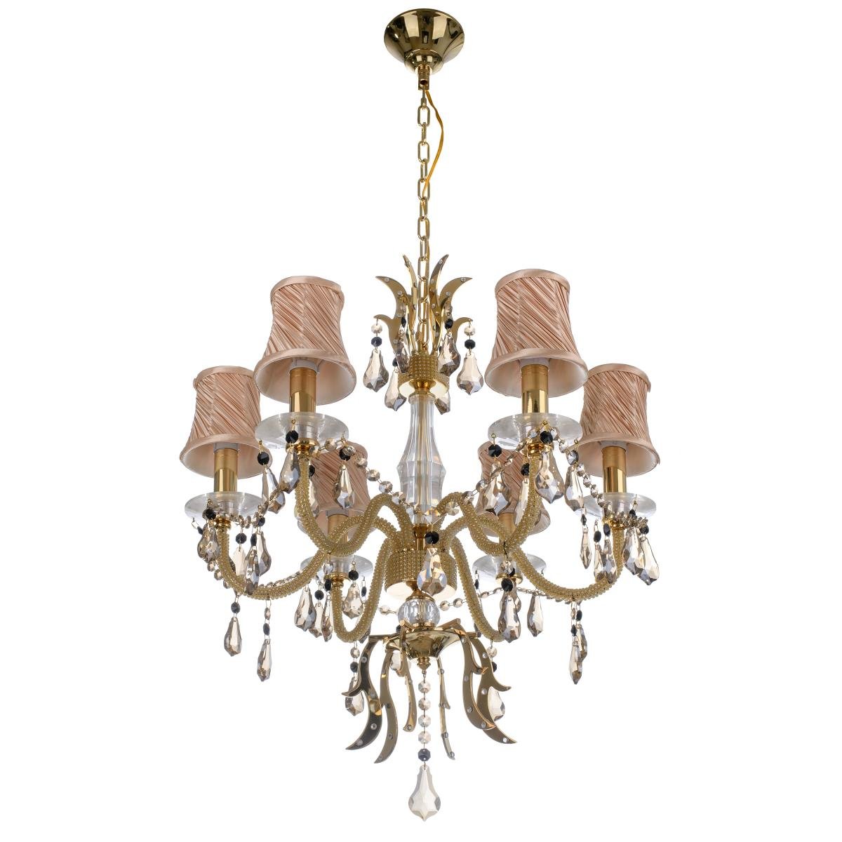 Люстра підвісна класична Brille BCL-314S/6 з абажуром