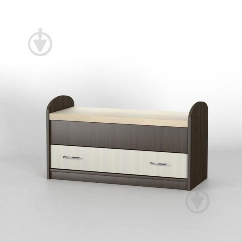 Комод прикроватный Тиса Мебель КП-102 Венге/Дуб молочный Комод прикроватный Тиса Мебель КП-102 Венге/Дуб молочный