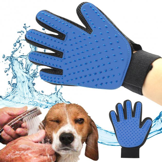 Рукавички Pet Gloves для чищення тварин Blue (tf3611) - фото 6 Рукавички Pet Gloves для чищення тварин Blue (tf3611) - фото 6